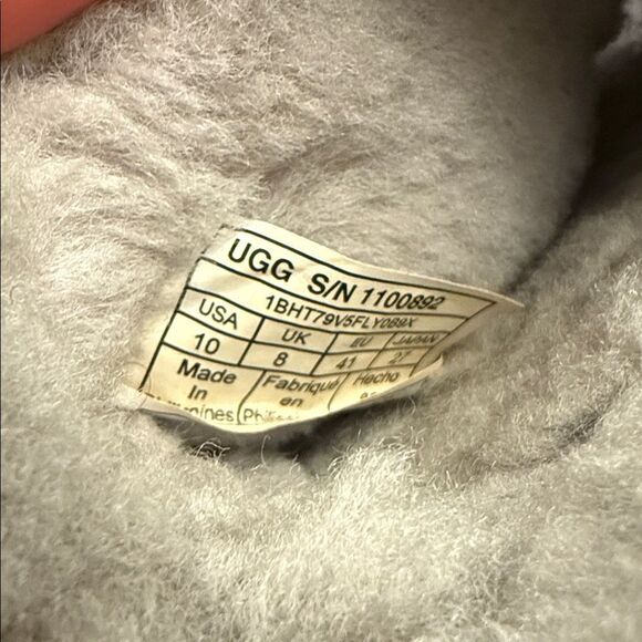 UGG Womens Cozette Gray Simplistic Casual Fuzzy Fashion Slipper 1100892 Size 10 - Picture 7 of 7